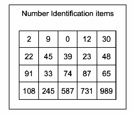 Number identification subtask. Source: Platas et al., 2014.